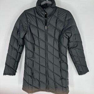 Patagonia Quilted Parka Goose Down Puffer Jacket Long Black Size Small